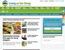 Tablet Screenshot of livingonthecheap.com